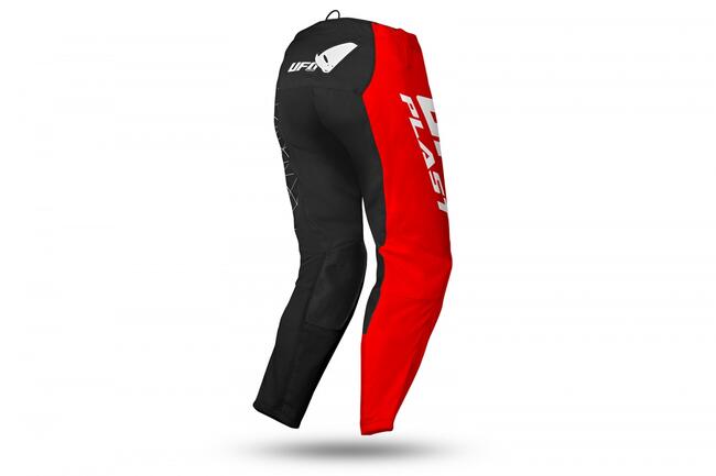 Pantaloni Da Moto Nero/rosso Ufo Uomo